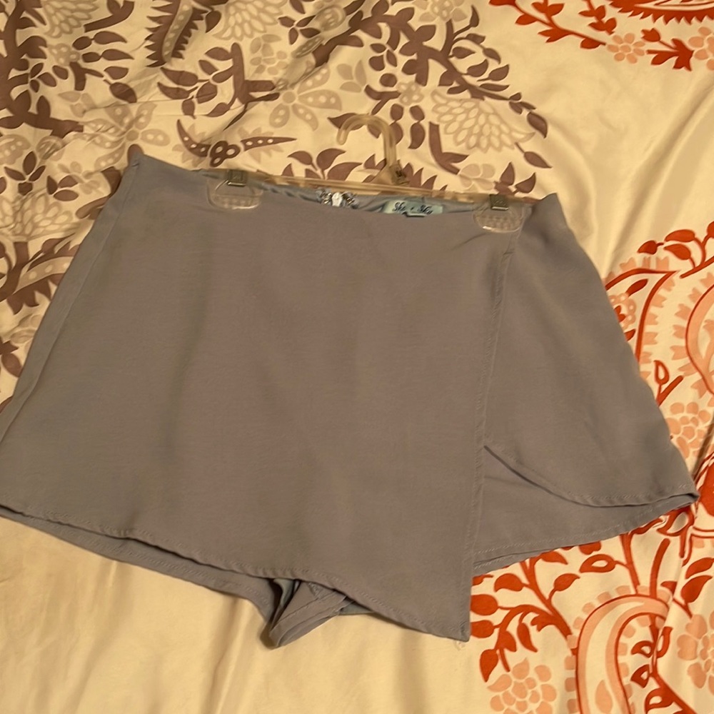 She + Sky Baby Blue skort